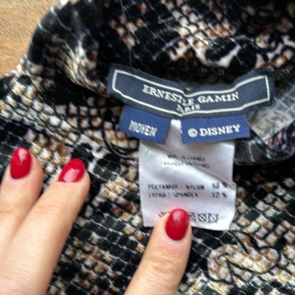 Vintage velour Disney Mickey Mouse legging turtleneck ski set - Picture 4 of 5